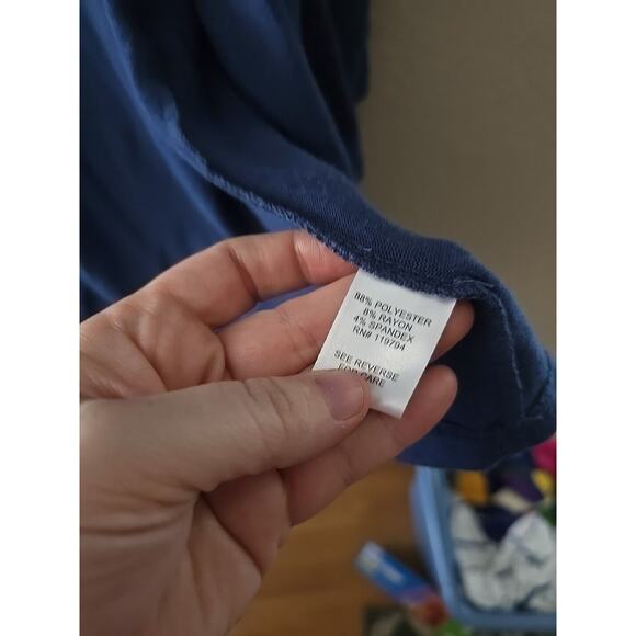 Live and Let Live Blue Open Front Rhinestone Cardigan Sweater Womans Size 3X - Picture 5 of 5